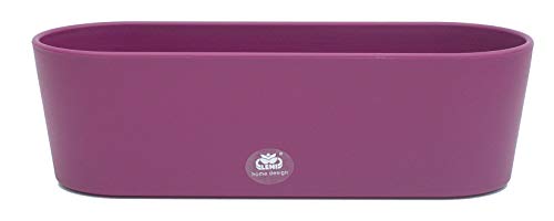 Kunststoff Flori Blumenkasten dunkelviolett L 36.0cm B 13.5cm H 11.0cm von Blumenkasten Kunststoff