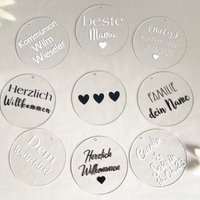 Personalisierte Acrylscheibe| Willkommensschild| Dein Wunschtext| Türschild| Acrylschild| Schriftzug Nach Wunschihochzeit - Blumenkranz.liebe Personalisierte Acrylscheibe| Willkommensschild| Dein Wunschtext| Türschild| Acrylschild| Schriftzug Nach Wunschihochzeit - Blumenkranz.liebe von BlumenkranzLiebe