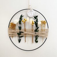Trockenblumenkranz Blumenwiese Itrockenblumenkränzchenifensterkranzi Türkranzi Einzugsgeschenkigeschenkidee I Mitbringsel -Blumenkranz.liebe von BlumenkranzLiebe
