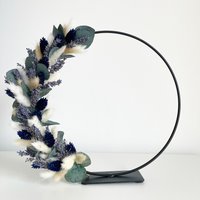 Trockenblumenkranz Imetallring Stehendi Blumenkranz Hochzeitsgeschenki Einzugsgeschenk Igeschenkidee I Wunschanfertigung-Blumenkranz.liebe von BlumenkranzLiebe