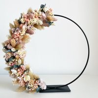 Trockenblumenkranz Imetallring Stehendi Blumenkranz Hochzeitsgeschenki Einzugsgeschenk Igeschenkidee I Wunschanfertigung-Blumenkranz.liebe von BlumenkranzLiebe