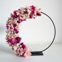 Trockenblumenkranz Imetallring Stehendi Blumenkranz Hochzeitsgeschenki Einzugsgeschenk Igeschenkidee I Wunschanfertigung-Blumenkranz.liebe von BlumenkranzLiebe