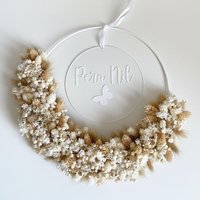 Trockenblumenkranz Mit Personalisierter Acrylglasscheibe I Türkranz | Einzugsgeschenk |Hochzeitsgeschenk Geschenkidee-Blumenkranz.liebe Trockenblumenkranz Mit Personalisierter Acrylglasscheibe I Türkranz | Einzugsgeschenk |Hochzeitsgeschenk Geschenkidee-Blumenkranz.liebe von BlumenkranzLiebe