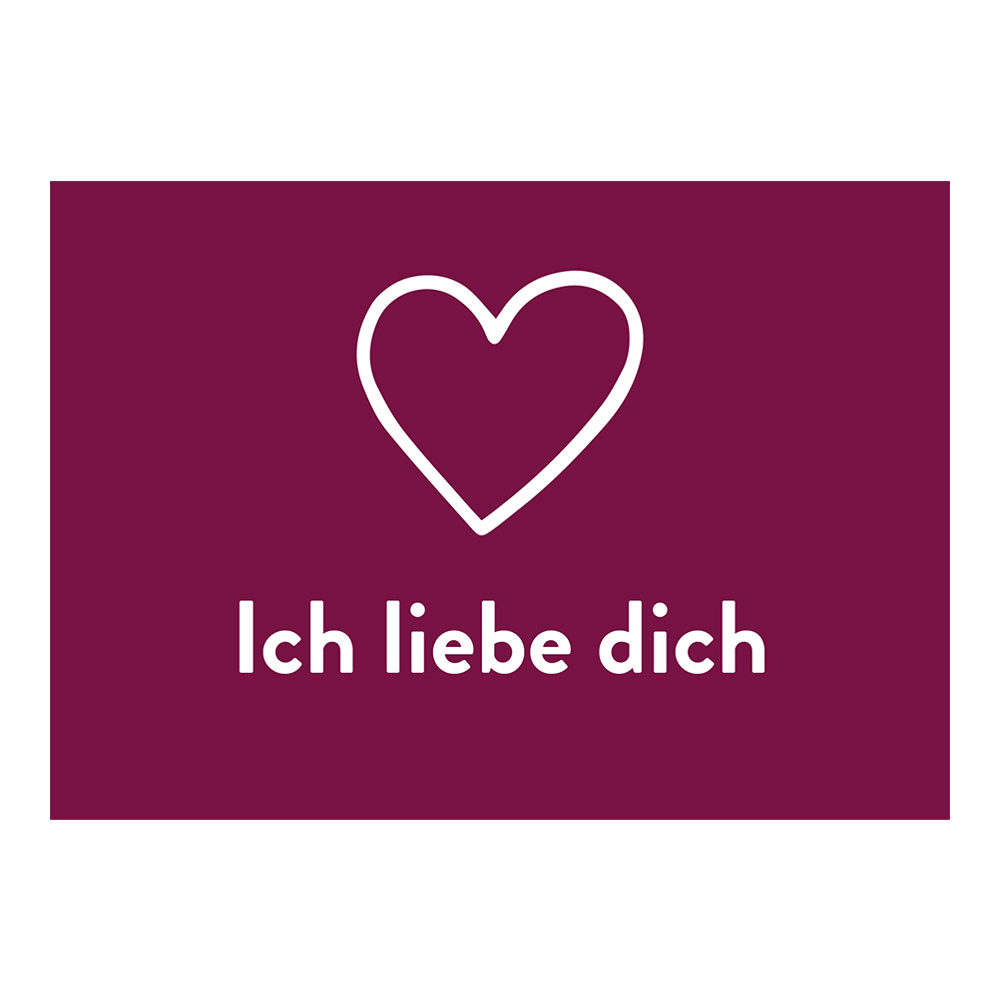 "Ich liebe dich" Grußkarte von Blumenshop.de