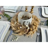 Windlicht | Frühlingskranz Osterkranz Osterdeko Trockenblumenkranz Kranz Tischdeko Tischschmuck Tischkranz Windlicht | Frühlingskranz Osterkranz Osterdeko Trockenblumenkranz Kranz Tischdeko Tischschmuck Tischkranz von BlumenundDesign