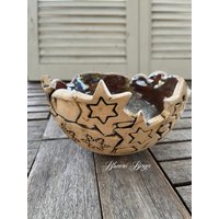 Handgetöpferte " Winterschale von BlumereiBerger