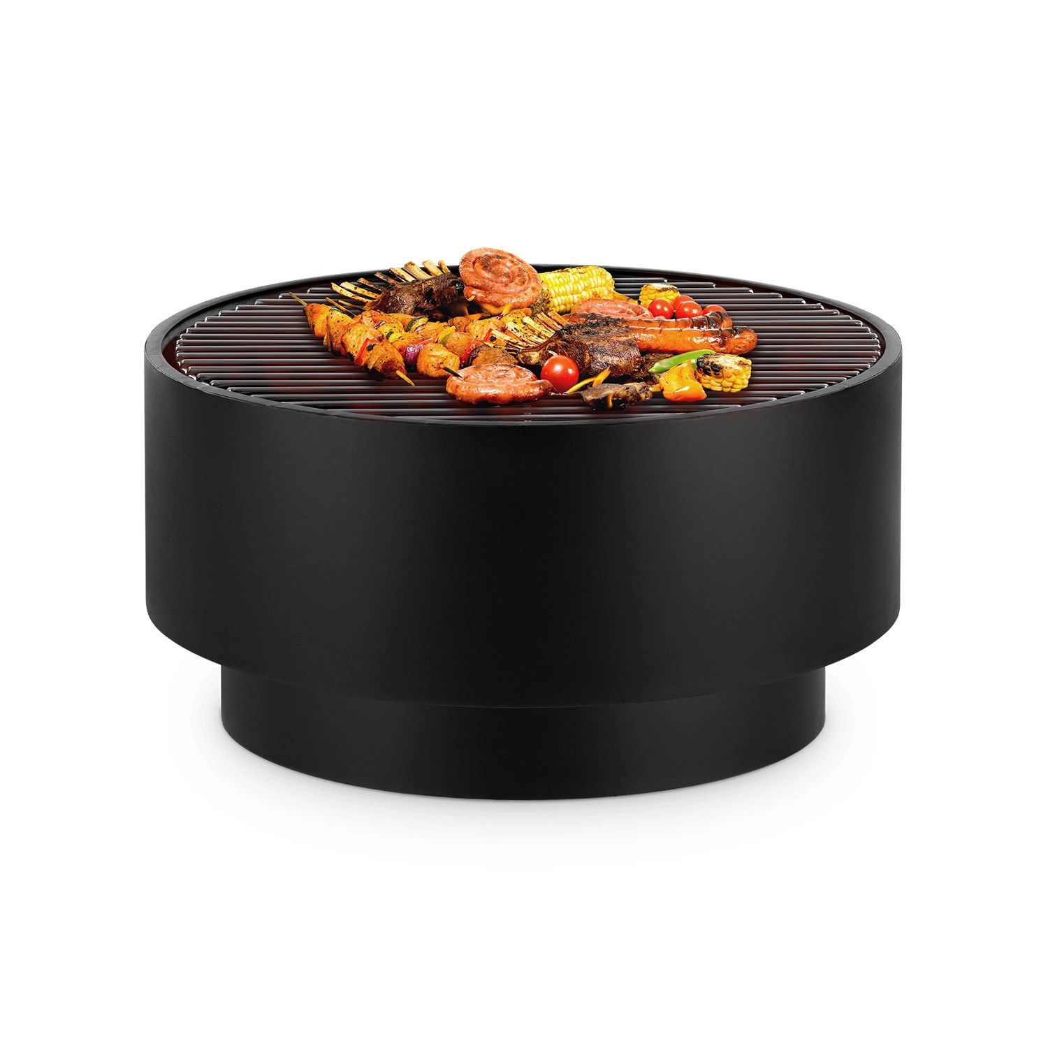 Blumfeldt Pompeji Feuerschale Grill Gartentisch Bambus Ø 60 cm Stahl Schwarz Blumfeldt Pompeji Feuerschale Grill Gartentisch Bambus Ø 60 cm Stahl Schwarz von Blumfeldt