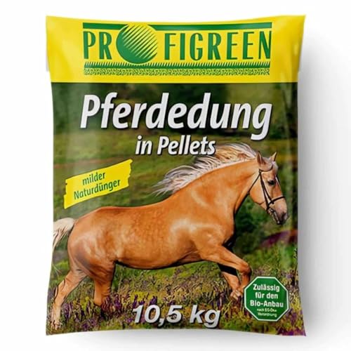 Blumixx Pferdedung in Pellets 10,5 kg – Gekörnter Pferdemist als Dünger für Garten, Rasen und Beete – ideal für Startdüngung, natürliche Nährstoffversorgung – Rosendünger von Blumixx