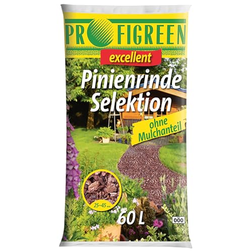 Blumixx Pinienrinde Selektion 25/45 mm 60 Liter - Hochwertige Bodenabdeckung für Garten & Wege - 100% Pflanzlich, Umweltfreundlich & Langanhaltend von Blumixx