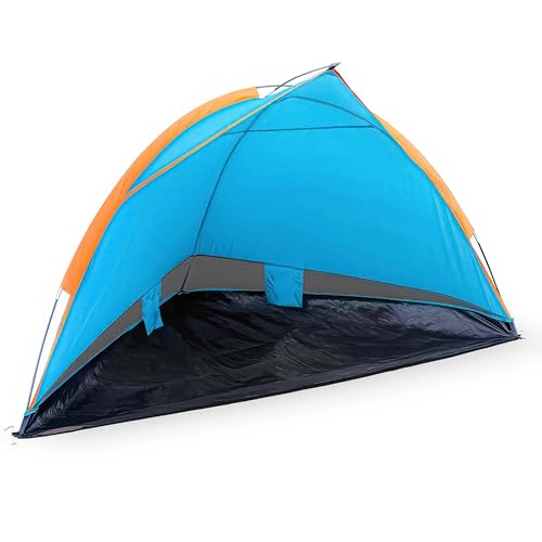 Blumixx Pop Up Strandmuschel für 2–3 Personen – Windschutz & Sonnenschutz Strand Zelt, kompakt faltbar, leichtes Reise-Strandzelt, Baby Strandzelt, UV-Schutz, 220x120x120 cm, Türkis Blumixx Pop Up Strandmuschel für 2–3 Personen – Windschutz & Sonnenschutz Strand Zelt, kompakt faltbar, leichtes Reise-Strandzelt, Baby Strandzelt, UV-Schutz, 220x120x120 cm, Türkis von Blumixx