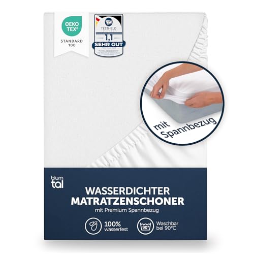 Blumtal® Matratzenschoner 160x200cm - Matratzenschutz wasserdicht - Oeko-TEX zertifizierter Matratzenschoner 160x200 cm wasserdicht - knisterfreier Schutz Matratze - Schonbezug Matratze 160x200 cm von Blumtal