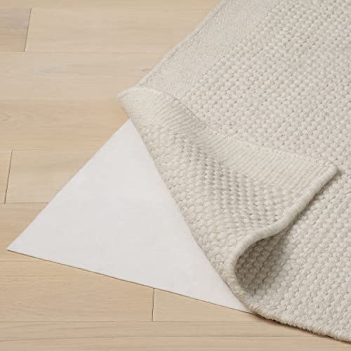 Blumtal 1er Set Teppichunterlage Fleece - unsichtbare Antirutschmatte für Glatte Böden, rutschfest, 80 x 150cm, Weiß von Blumtal