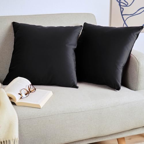 Blumtal 2er Set Kissenbezug 30x50 cm Schwarz - dekorativer Samt Kissenbezug mit verstecktem Reißverschluss, Kissenhülle für Zierkissen Deko-Kissen Polster Sofakissen & Couchkissen, waschbar Blumtal 2er Set Kissenbezug 30x50 cm Schwarz - dekorativer Samt Kissenbezug mit verstecktem Reißverschluss, Kissenhülle für Zierkissen Deko-Kissen Polster Sofakissen & Couchkissen, waschbar von Blumtal