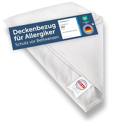 Blumtal® Milbenbezug Decke 155x220 cm 2er Set - Oeko-TEX Zertifizierte Allergiker Bettwäsche - Encasing Für Decken - Anti Milben Allergie Bettwäsche Set Blumtal® Milbenbezug Decke 155x220 cm 2er Set - Oeko-TEX Zertifizierte Allergiker Bettwäsche - Encasing Für Decken - Anti Milben Allergie Bettwäsche Set von Blumtal