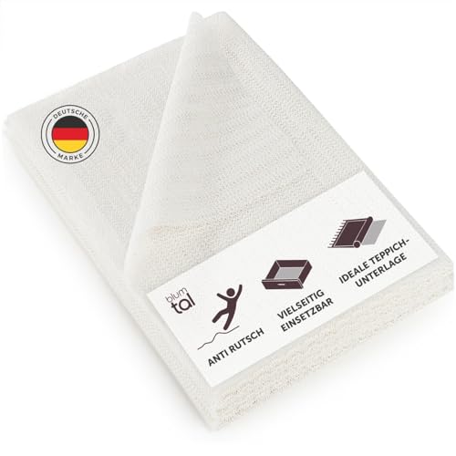 Blumtal Teppich Antirutschunterlage Vinyl - unsichtbare Antirutschmatte, Universal Stopper rutschfest, leicht zuschneidbar, 190 x 290 cm, 2er-Set von Blumtal