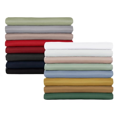 Blumtal Basic Bettlaken 280 x 275cm - Pflegeleichtes Betttuch aus weichem, gebürstetem Mikrofaser-Gewebe, ohne Gummizug, Light Olive Green - grün Blumtal Basic Bettlaken 280 x 275cm - Pflegeleichtes Betttuch aus weichem, gebürstetem Mikrofaser-Gewebe, ohne Gummizug, Light Olive Green - grün von Blumtal