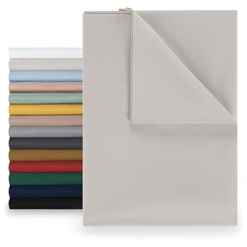 Blumtal® Basic Betttuch 180x275 cm für Matratzen - Bettlaken ohne Gummi - Oeko-TEX zertifiziertes Betttuch ohne Gummizug - Leintuch 180x275 aus Microfaser - Bettlaken 120x200 in Moonlight Grey - Grau Blumtal® Basic Betttuch 180x275 cm für Matratzen - Bettlaken ohne Gummi - Oeko-TEX zertifiziertes Betttuch ohne Gummizug - Leintuch 180x275 aus Microfaser - Bettlaken 120x200 in Moonlight Grey - Grau von Blumtal