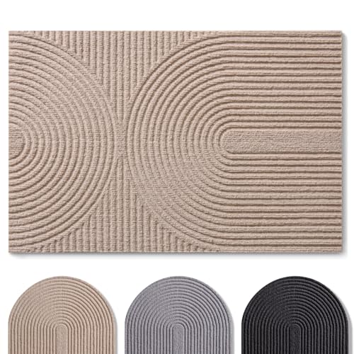 Blumtal Fußmatte 70x120 cm - rutschfeste Schmutzfangmatte - Fußabtreter mit Muster - Fußmatten Haustür - Türmatte aus langlebigem Polyester - Fußmatte innen/Schmutzfangmatte außen - Doormat Beige Blumtal Fußmatte 70x120 cm - rutschfeste Schmutzfangmatte - Fußabtreter mit Muster - Fußmatten Haustür - Türmatte aus langlebigem Polyester - Fußmatte innen/Schmutzfangmatte außen - Doormat Beige von Blumtal