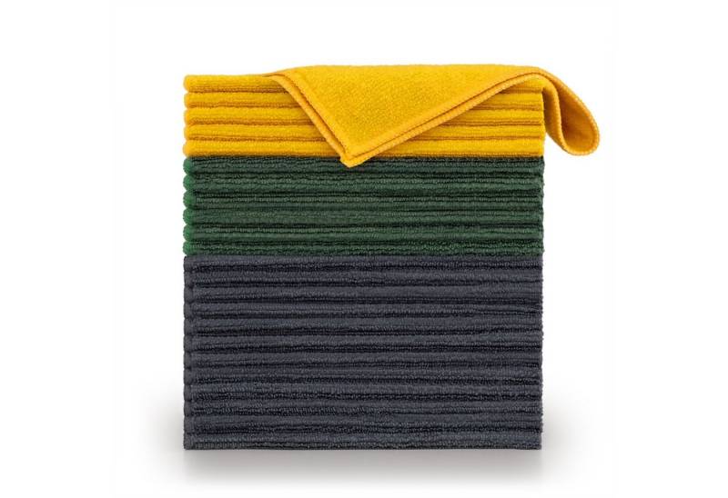 Blumtal Geschirrtuch Mikrofasertücher - umweltfreundliches Allzweck Reinigungstuch 30x40 cm, (Set, 24-tlg., Set bestehend aus 6, 12 oder 24), Fusselfreie und streifenfreie Reinigung von Blumtal
