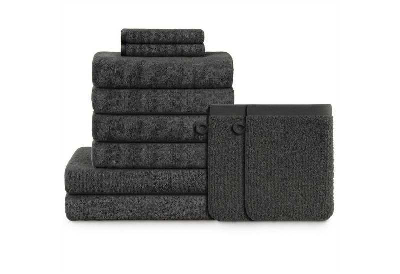 Blumtal Handtuch Set Blumtal 10 Teilig - Handtücher Set 100% Baumwolle, weich und saugstark, Frottee (10er Set), 2 Bade-, 4 Hand-, 2 Gästetücher + 2 Waschlappen von Blumtal
