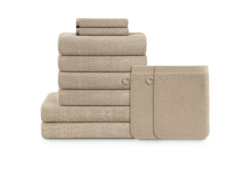 Blumtal Handtuch Set Blumtal 10 Teilig - Handtücher Set 100% Baumwolle, weich und saugstark, Frottee (10er Set), 2 Bade-, 4 Hand-, 2 Gästetücher + 2 Waschlappen von Blumtal