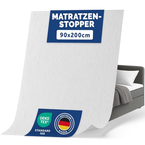 Blumtal - Matratzenunterlage für Lattenrost 90x200cm Schutz - Oeko-TEX Zertifiziert - Lattenrostschoner - Antirutschmatte Matratze - Topper Stopper - Anti-Rutsch-Unterlage waschbar bei 30 °C Blumtal - Matratzenunterlage für Lattenrost 90x200cm Schutz - Oeko-TEX Zertifiziert - Lattenrostschoner - Antirutschmatte Matratze - Topper Stopper - Anti-Rutsch-Unterlage waschbar bei 30 °C von Blumtal