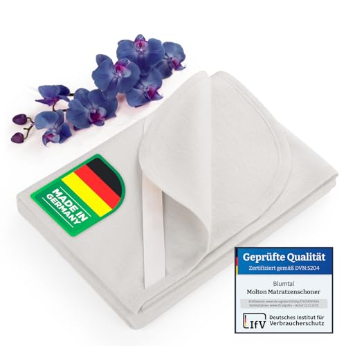 Blumtal® Premium Molton Matratzenschoner 90x200 cm aus 100% Baumwolle - Oeko-Tex zertifizierte Molton Matratzenauflage 90x200cm - atmungsaktiver Matratzenschutz 90x200 - Matratzenunterlage 90x200 cm von Blumtal