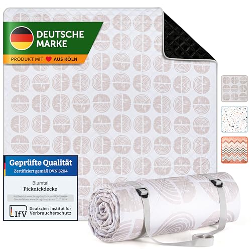 Blumtal Premium Picknickdecke wasserabweisend 200x200 cm Boho & TERRAZZO Design - waschbare Stranddecke sandfrei + weiche Zwischenfüllung - Outdoor Decke aus Oxford-Gewebe - Camping Decke bunt Boho Blumtal Premium Picknickdecke wasserabweisend 200x200 cm Boho & TERRAZZO Design - waschbare Stranddecke sandfrei + weiche Zwischenfüllung - Outdoor Decke aus Oxford-Gewebe - Camping Decke bunt Boho von Blumtal