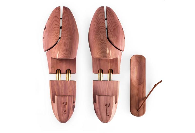 Blumtal Schuhspanner für Herren und Damen - Schuhdehner aus Zedern-Holz (1-tlg., 1 Paar, 2 Paar, 5 Paar), mit Schuhlöffel und ergonomischen Spanngriff, TESTSIEGER von Blumtal