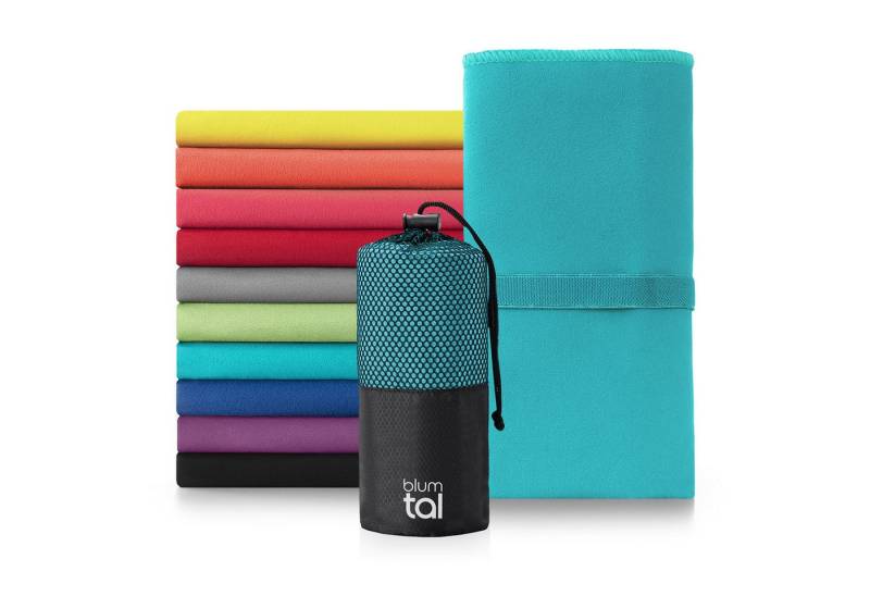 Blumtal Sporthandtuch Mikrofaser Handtücher Set, Mikrofaser (2-St), Ultra leicht, kompakt & schnelltrocknend von Blumtal