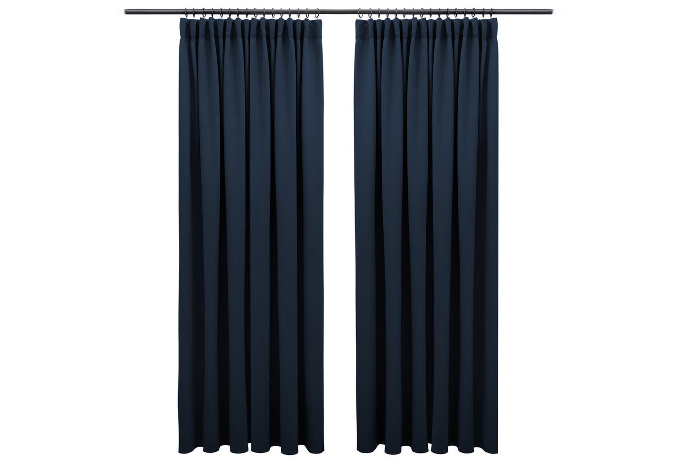 Blumtal Verdunkelungsvorhang Verdunkelungsvorhang 2er-Set Thermovorhang Wärme- & Kälteisolierend, OEKO TEX Zertifiziert mit Kräuselband von Blumtal