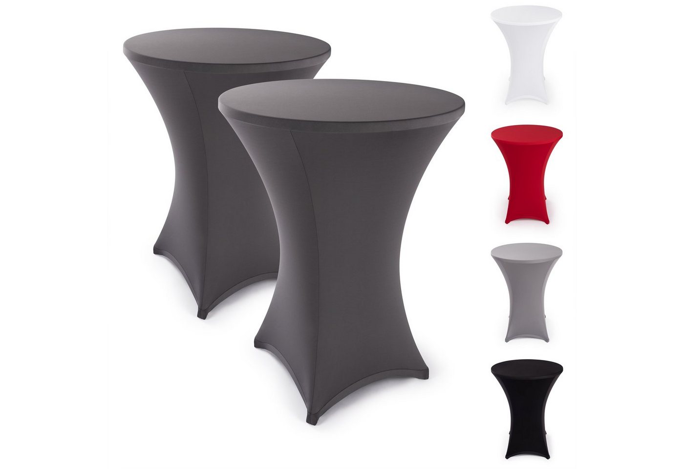 Hussen-Set Stehtisch, Blumtal, Elegante Stehtischhusse für Bistrotische von Blumtal