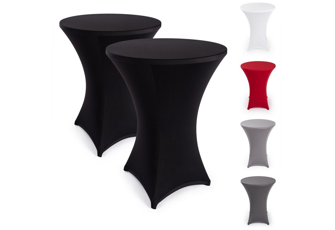 Hussen-Set Stehtisch, Blumtal, Elegante Stehtischhusse für Bistrotische von Blumtal