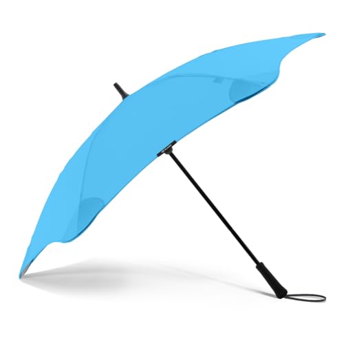 Blunt Executive Stockschirm Regenschirm blau | groß & sturmfest für 2 Personen – 138 cm Ø | Innovatives & patentiertes Design – getestet im Windkanal von Blunt