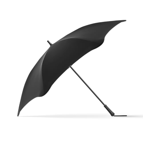 BLUNT Executive Stockschirm Regenschirm schwarz | groß & sturmfest für 2 Personen – 138 cm Ø | Innovatives & patentiertes Design – getestet im Windkanal von BLUNT