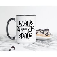 World's Best Dad Kaffeetasse | Rad Happy Father's Day Tasse Ever Geschenk Von Kindern An Papa Für Für Ihn von BlushandBoldCo
