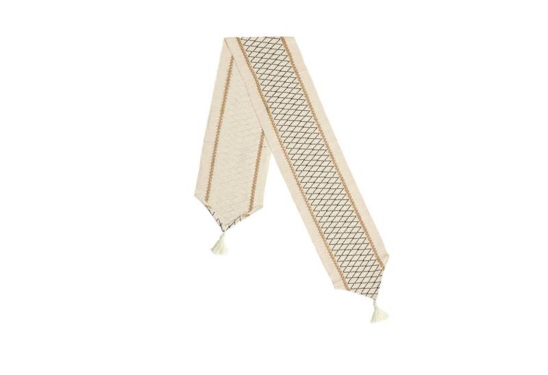 Blusmart Tischläufer Gittergewebter Tischläufer aus Baumwolle und Leinen (Bohème-Stil, mehrere Spezifikationen verfügbar, Quaste zum Aufhängen, tägliche Dekoration), Geeignet für alle Arten von Esstischen und Eingangstischen von Blusmart