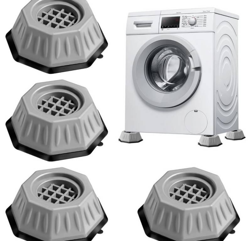 Blusmart Vibrationsdämpfer Waschmaschine Anti-Vibrations-Pads, (Universelle Gummifüße, 4-St., Rutschfest und geräuschlos), Basis festes rutsch festes Pad für Möbel von Blusmart