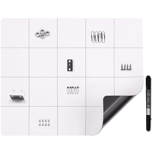 Magnetmatte Magnetic Project Mat: Bluvizo Magnetische Unterlage mit Stift zum Sortieren von Bits, Schrauben und Ersatzteilen für Handy Laptop oder andere Elektronik Reparatur, DIY von Bluvizo