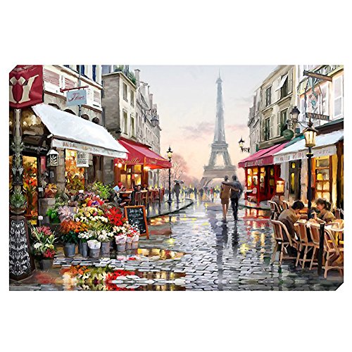 Blxecky Diamond Painting，DIY 5d Diamant Painting Bilder diamond painting erwachsene küche dekorative wan，Street View（16X12inch/40X30cm） von Blxecky