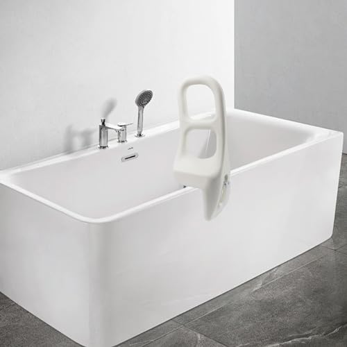 Badewannen Einstiegshilfe für Senioren, 7-16cm Senioren Haltegriff Bad, Bis 100 KG Belastbare Befestigung Ohne Bohren, Ein und Ausstiegshilfe Badewanne für Behinderte und ältere Menschen(Weiß) von BlyeMichdi