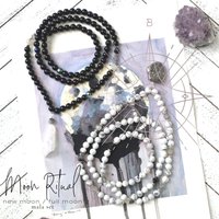 Moon Malas Geschenkset - New/Vollmond Mala Set; Set Aus 2 Meditationsketten von BlytheStarlight