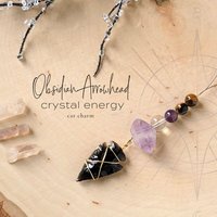 Obsidian Pfeilspitze Auto Schutz Charm von BlytheStarlight