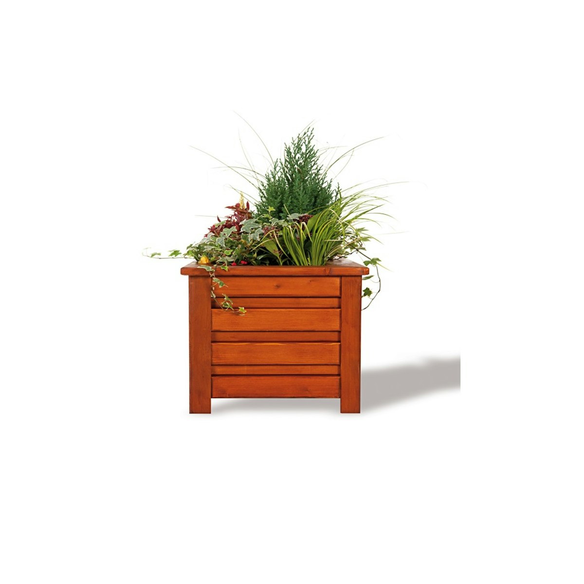 BM Blumenkasten Toskana Douglasie/Lärche braun 70x50x40 von Bm Massivholz