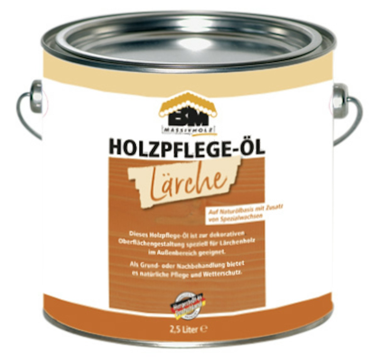 BM Holzpflegeöl Lärche 2,5 Liter von Bm Massivholz