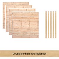 BM Massivholz Zaun "Kurt Set 4" von Bm Massivholz