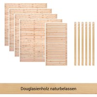 BM Massivholz Zaun "Kurt Set 4.1" von Bm Massivholz