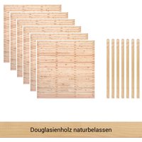 BM Massivholz Zaun "Kurt Set 6" von Bm Massivholz