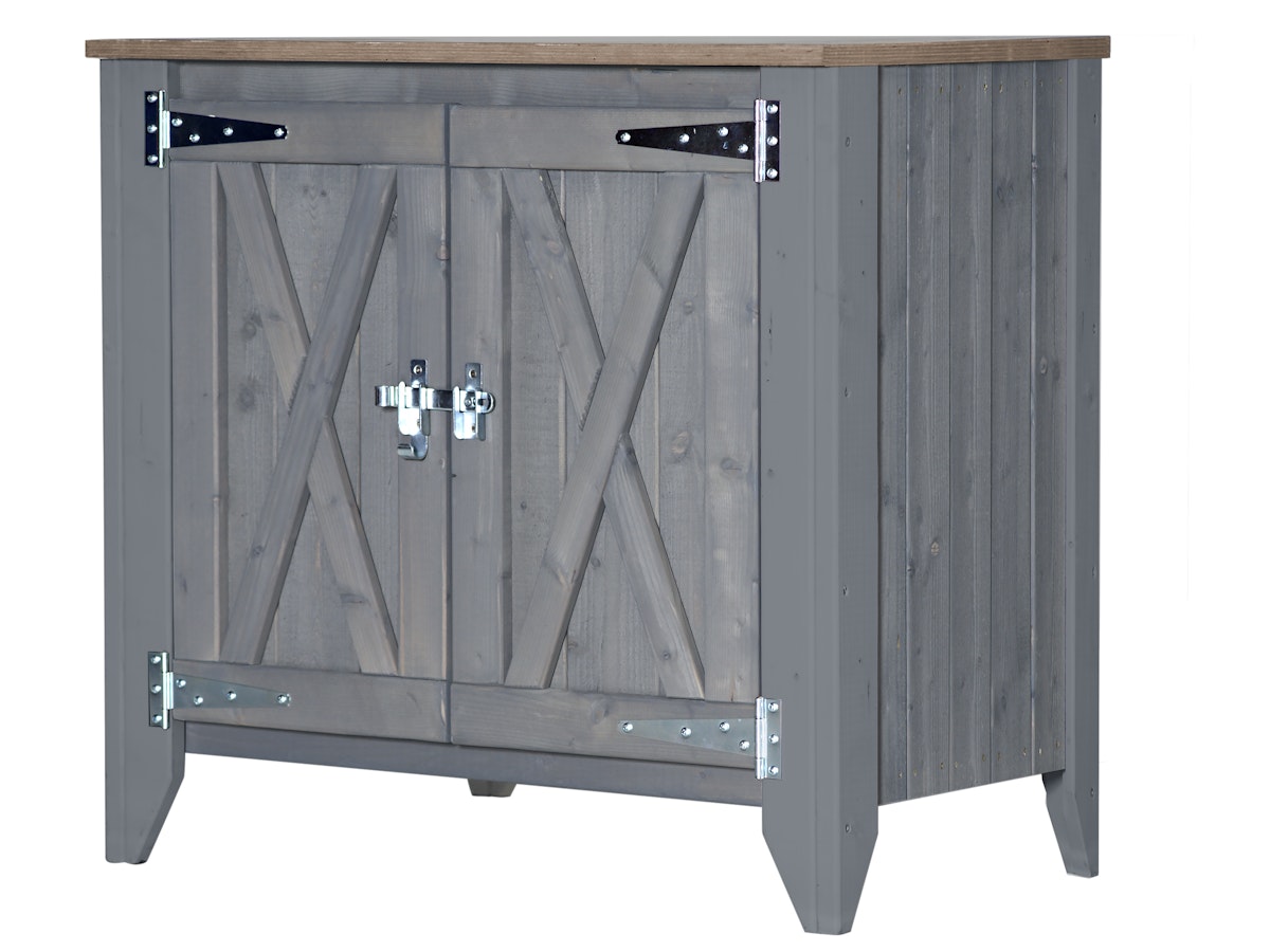 BM TYP 564 Outdoorküche Sideboard 2 türig, niedrig schmal von Bm Massivholz