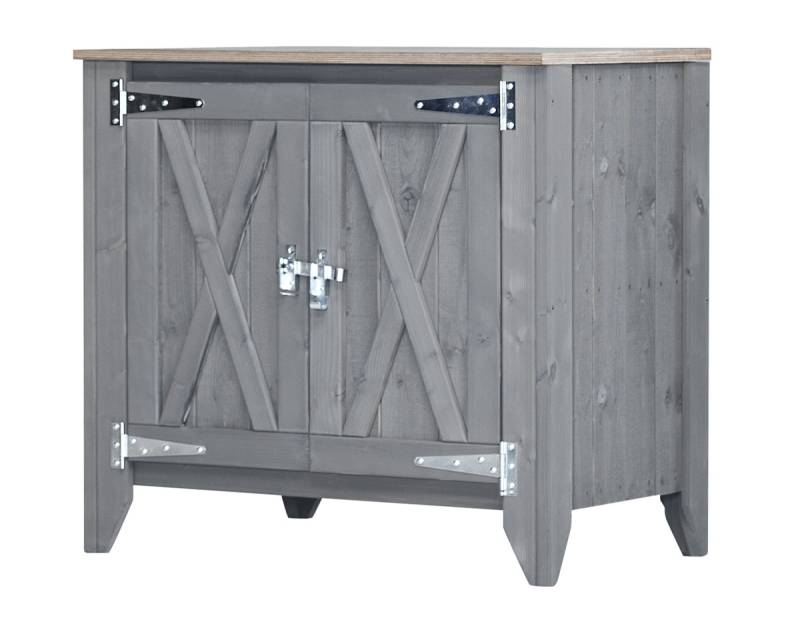 BM TYP 564 Outdoorküche Sideboard 2-türig, schmal von Bm Massivholz